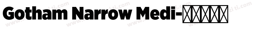 Gotham Narrow Medi字体转换